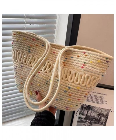 Straw Bag, Woven Paper Reed Soft Toughness Wear Resistance Straw Purses for Women, Large lidacity Easy Match Straw Purse, for...