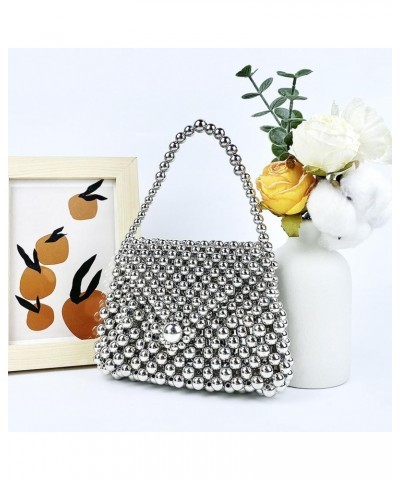 Luxury Pearl Purses Shoulder Bag for Women Pearl Bag Handmade Bags Women's Crossbody Beaded Clutch Evening Bag Wedding Party ...