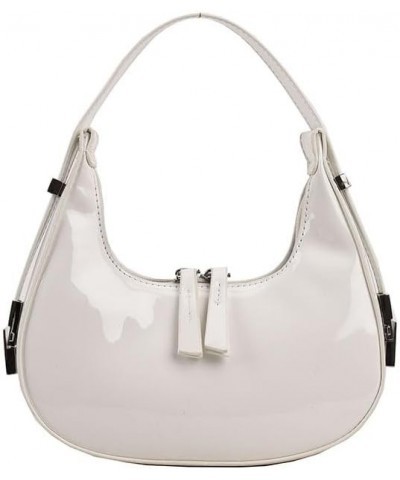 Women's Crescent Shoulder Bags, Retro Y2k 90s Hobo Handbags, Top Handle Y2k Underarm Bag Fashion Clutch Purses White $10.50 H...