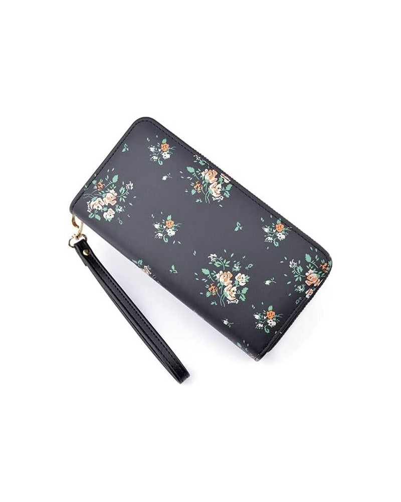 Women Wallet Ladies Wallet, Long Style, Double Zipper, with Exquisite Printing, Built-in Large Capacity, with Double-Layer Wa...