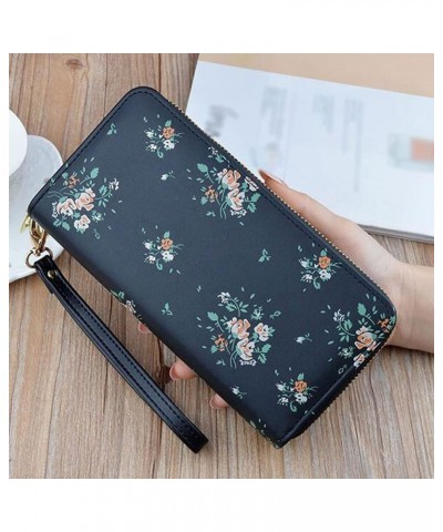 Women Wallet Ladies Wallet, Long Style, Double Zipper, with Exquisite Printing, Built-in Large Capacity, with Double-Layer Wa...