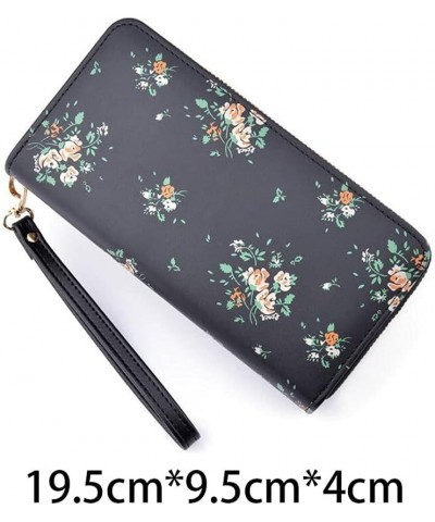 Women Wallet Ladies Wallet, Long Style, Double Zipper, with Exquisite Printing, Built-in Large Capacity, with Double-Layer Wa...