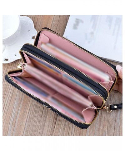 Women Wallet Ladies Wallet, Long Style, Double Zipper, with Exquisite Printing, Built-in Large Capacity, with Double-Layer Wa...