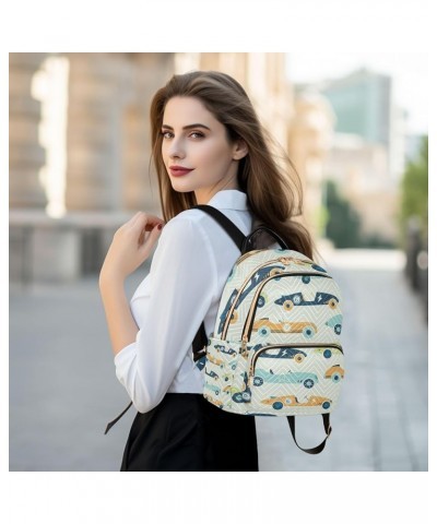 Women Backpack Vintage Speed Car Anti-Theft Travel Backpack with Luggage Belt Lightweight Handbag Lady Purse Roomy Double Zip...