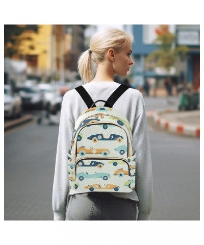 Women Backpack Vintage Speed Car Anti-Theft Travel Backpack with Luggage Belt Lightweight Handbag Lady Purse Roomy Double Zip...