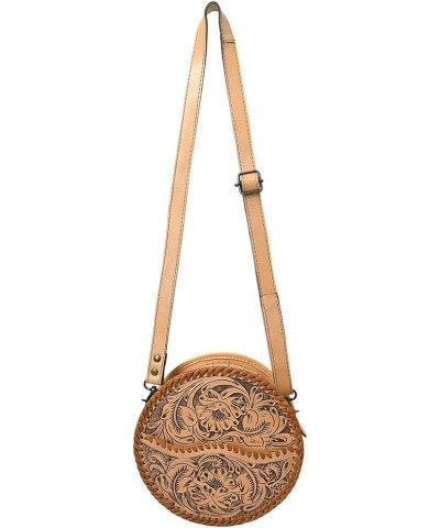 American Darling Canteen Hand Tooled Genuine Leather Women Bag Western Handbag Purse Adbg1461h $59.85 Handbags