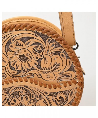 American Darling Canteen Hand Tooled Genuine Leather Women Bag Western Handbag Purse Adbg1461h $59.85 Handbags