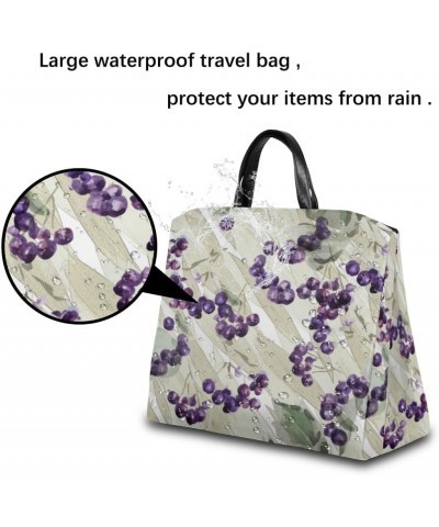 Grape Retro Pattern Large Tote Bag for Women Travel Should Bag Big Oversized Totes Waterproof Crossbody Tote Bag with Adjusta...