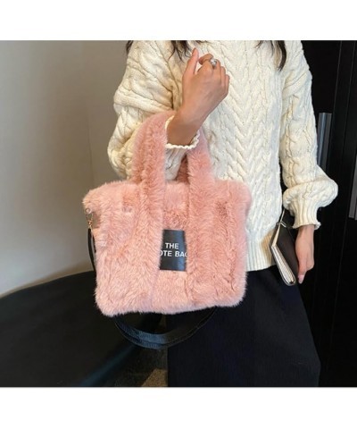 Ladies handbag/shoulder bag-comfortable plush ladies bag for travelling daily, ladies Valentine's Day Birthday Gift Light Pin...