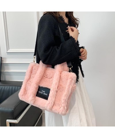 Ladies handbag/shoulder bag-comfortable plush ladies bag for travelling daily, ladies Valentine's Day Birthday Gift Light Pin...