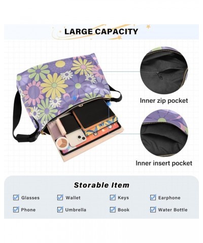 Green Floral Pattern Soft PU Leather Hobo Bags Large Womens Purse Soft Floral Print Crossbody Hobo Handbag Colorful Floral Gr...