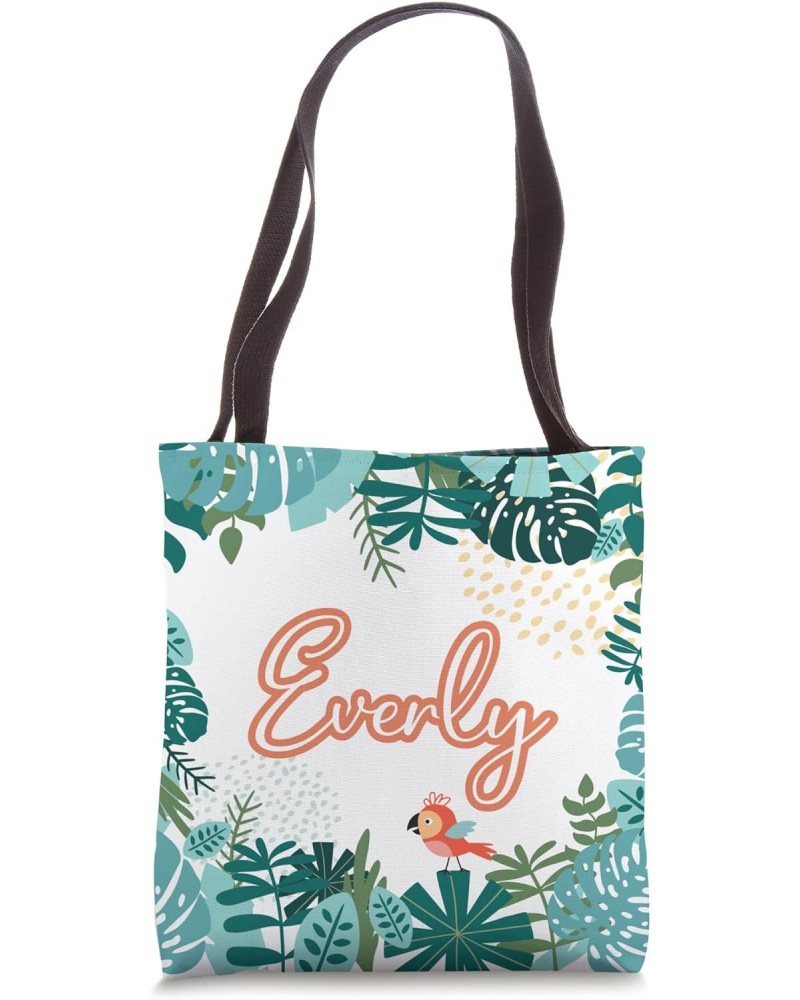 Personalized Baby Name Nursery Decor Everly Mighty Jungle Tote Bag $10.80 Totes