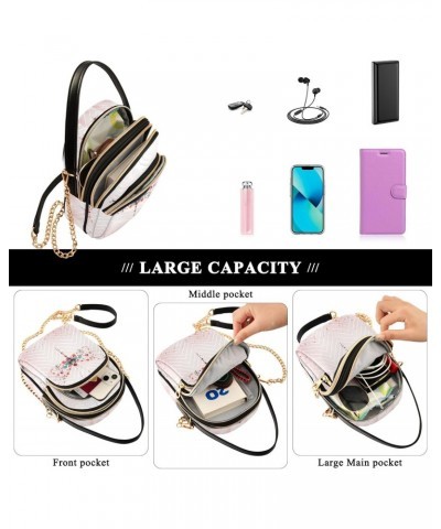 Magic Dragonfly Crossbody Handbags for Women Casual Leather Shoulder Phone Purse $14.29 Crossbody Bags