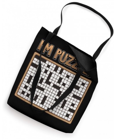 Funny Crossword Puzzle I'm Puzzled Love Crossword Puzzle Tote Bag $11.52 Totes