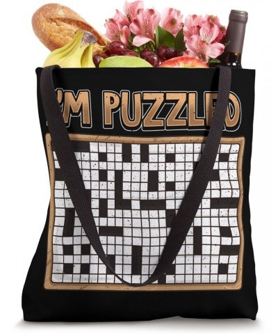 Funny Crossword Puzzle I'm Puzzled Love Crossword Puzzle Tote Bag $11.52 Totes