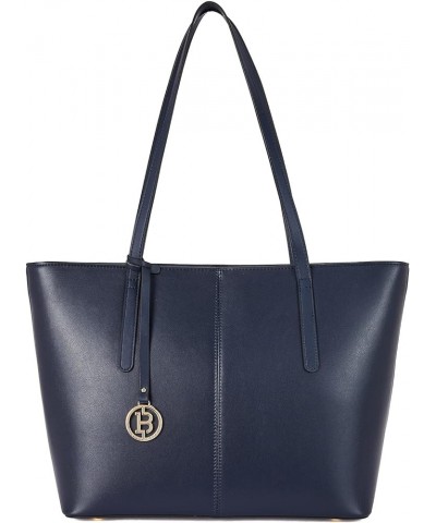 Women Handbag Genuine Leather Tote Shoulder Purses A01-navy $44.59 Totes