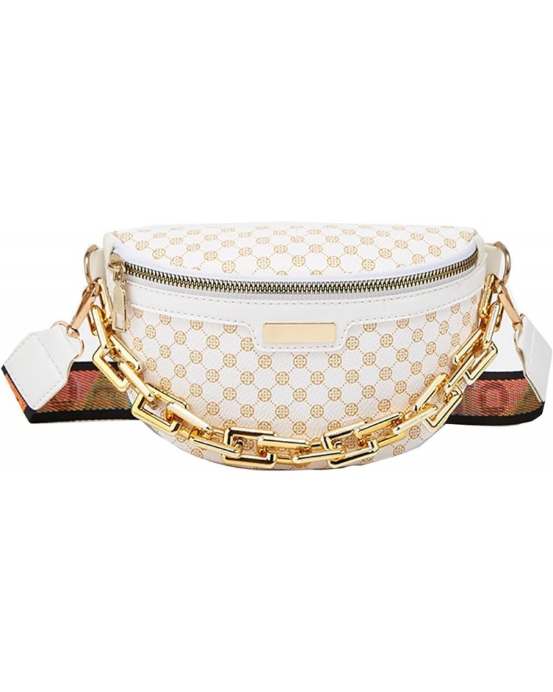 Leopard Print Chest Bag for Women Leopard Waist Packs Daypack Sling Crossbody Bag Satchel Backpack Purse White $13.01 Backpacks