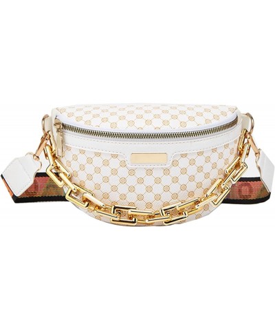 Leopard Print Chest Bag for Women Leopard Waist Packs Daypack Sling Crossbody Bag Satchel Backpack Purse White $13.01 Backpacks