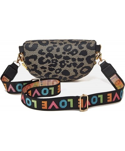 Leopard Print Chest Bag for Women Leopard Waist Packs Daypack Sling Crossbody Bag Satchel Backpack Purse White $13.01 Backpacks