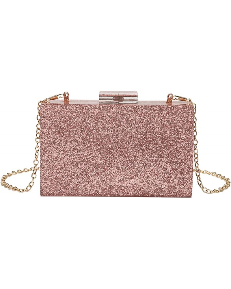 Acrylic Clutch Bags Purse Perspex Bag Handbags for Women 10-glitter-pink $15.98 Evening Bags