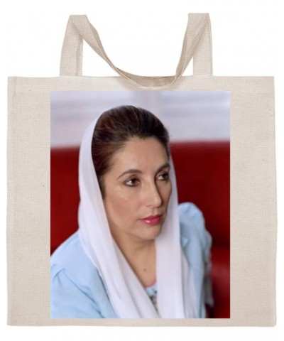 Benazir Bhutto - Cotton Photo Canvas Grocery Tote Bag IDPP386075 $16.36 Totes