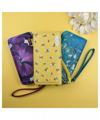 Wristlet Bifold Wallet Signature Collection (Laurel Burch Blossoming Floral) Blue Marble $23.57 Wristlets