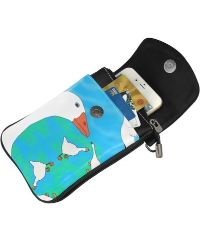 Mighty Highland Yak Small Cell Phone Purse - Handbag with Adjustable Strap for Shopping and Multifunctional Use Happy White G...