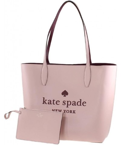 Kate Spade Glitter On Leather Large Reversible Tote Rose Smoke Pink Burgundy $64.64 Totes