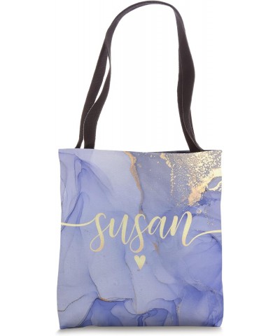 Susan Letter S Initial Cute Purple Personalized Tote Bag $11.89 Totes