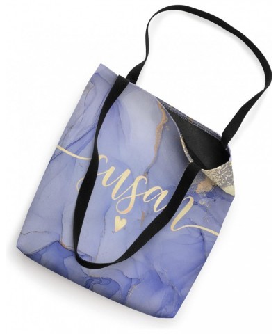 Susan Letter S Initial Cute Purple Personalized Tote Bag $11.89 Totes