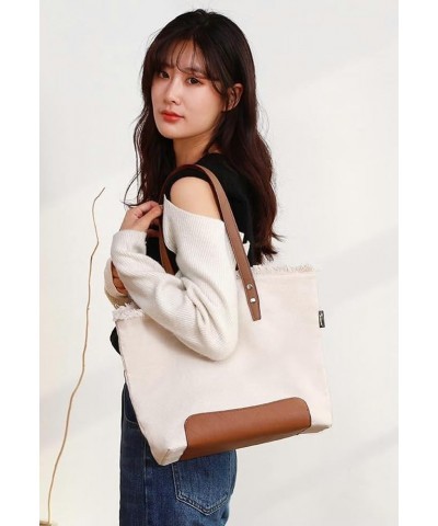 Solid Color Tote Handbags for Women Classic Hobo Bags for Women Shoulder Bag Purse Gym Bag Travel Bag Mommy Bag 2024 Beige $2...