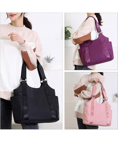 Tote Shoulder Bags for Women Nylon Top Handle Purses and Handbags Large Travel Tote Handbags Pink $22.67 Totes