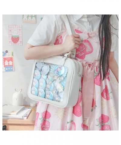 Kawaii 3-Way Bag Backpack Shoulder Bag Crossbody Large Capacity for Women DIY Cute Trendy Aesthetic Casual White $16.63 Backp...