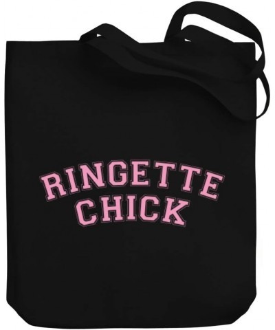 Ringette CHICK ATHLETIC DEPARTMENT Canvas Tote Bag 10.5" x 16" x 4 $22.79 Totes