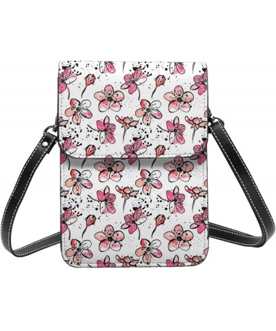 Womens Crossbody Bags Dinosaur Pattern Phone Bag Wallet Purses Adjustable Strap Sakura Pattern (2) $16.08 Crossbody Bags