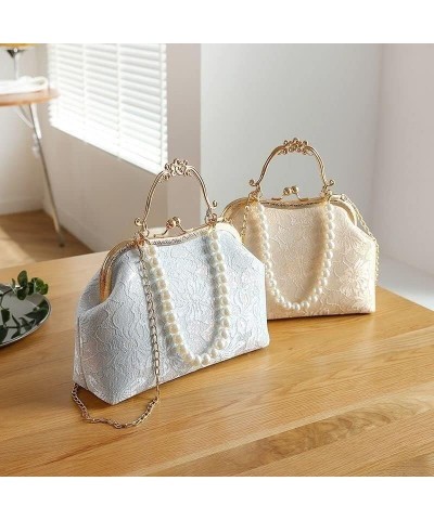 Vintage Classic Lace Bag Beads Wedding Shell Lock Bags Women Shoulder Crossbody Bag Chain Women's Handbags Bags Women Bag 1 $...