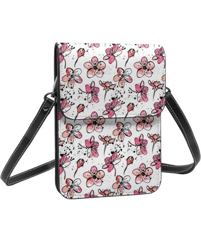 Womens Crossbody Bags Dinosaur Pattern Phone Bag Wallet Purses Adjustable Strap Sakura Pattern (2) $16.08 Crossbody Bags