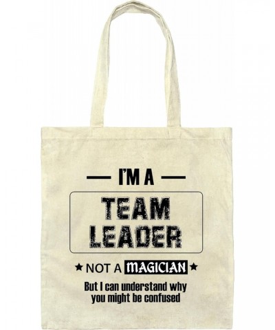 Funny Gift for Team Leaders Bosses and Coworkers Natural White Multicolor Canvas Tote Bag $15.94 Totes