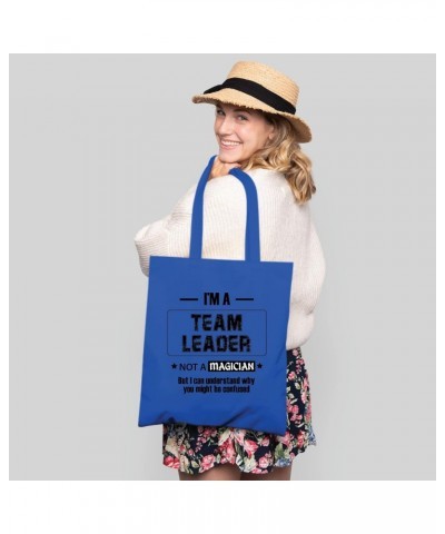 Funny Gift for Team Leaders Bosses and Coworkers Natural White Multicolor Canvas Tote Bag $15.94 Totes