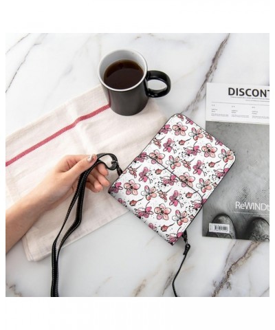 Womens Crossbody Bags Dinosaur Pattern Phone Bag Wallet Purses Adjustable Strap Sakura Pattern (2) $16.08 Crossbody Bags