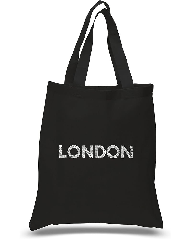 Word Art S Tote Bag - London Neighborhoods - Word Art Black $9.59 Totes