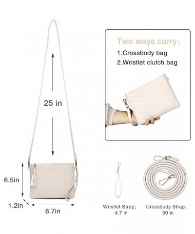 womens small crossbody strap handbag bag,Soft Leather Fabric Delicate Durable Fashion Design Beige-c $11.65 Shoulder Bags