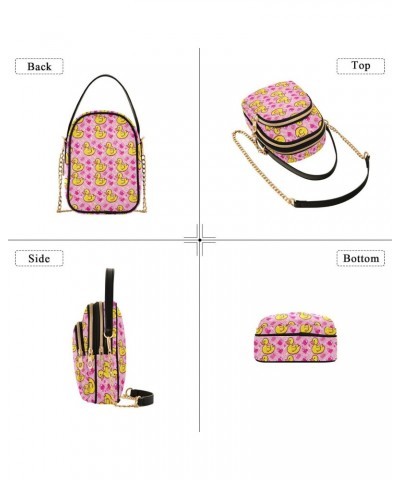 Cute Yellow Duck Small Crossbody Bags for Women Adjustable Strap Purses Travel Handbags 20854975 $13.51 Crossbody Bags