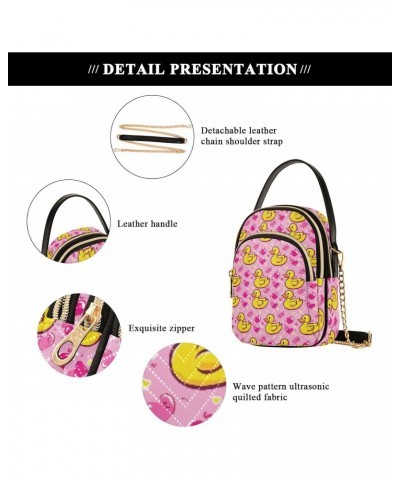 Cute Yellow Duck Small Crossbody Bags for Women Adjustable Strap Purses Travel Handbags 20854975 $13.51 Crossbody Bags