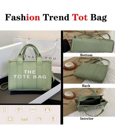 Tote Bag for Women Handbags for Women Shoulder PU Leather Tote Bag Shoulder Crossbody or Handle Bag Light Green $20.21 Totes