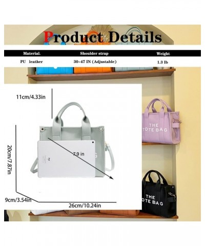 Tote Bag for Women Handbags for Women Shoulder PU Leather Tote Bag Shoulder Crossbody or Handle Bag Light Green $20.21 Totes