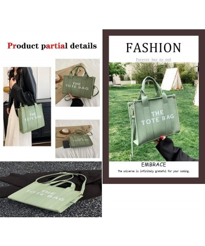 Tote Bag for Women Handbags for Women Shoulder PU Leather Tote Bag Shoulder Crossbody or Handle Bag Light Green $20.21 Totes