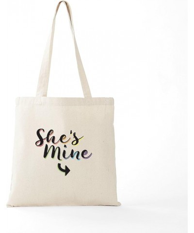 Totes Gay Tote Bag Natural Canvas Tote Bag, Cloth Shopping Bag She's Mine Gay Pride Tote Bag $8.15 Travel Gear