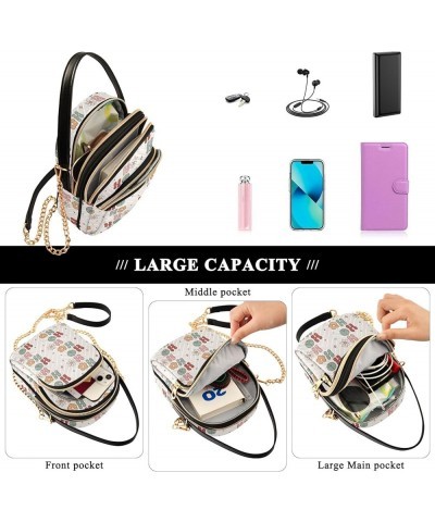 Small Crossbody Handbag for Women Mini Over Shoulder Purse with Three Zippered Pockets Durable Shoulder Bag Color-hf023 $12.7...