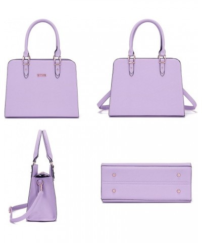 Satchel Purses For Women Top Handle Bag Purse And Wallet Set Work Tote Bags 2pcs A17-2pcs/Set Lavendera $30.18 Satchels